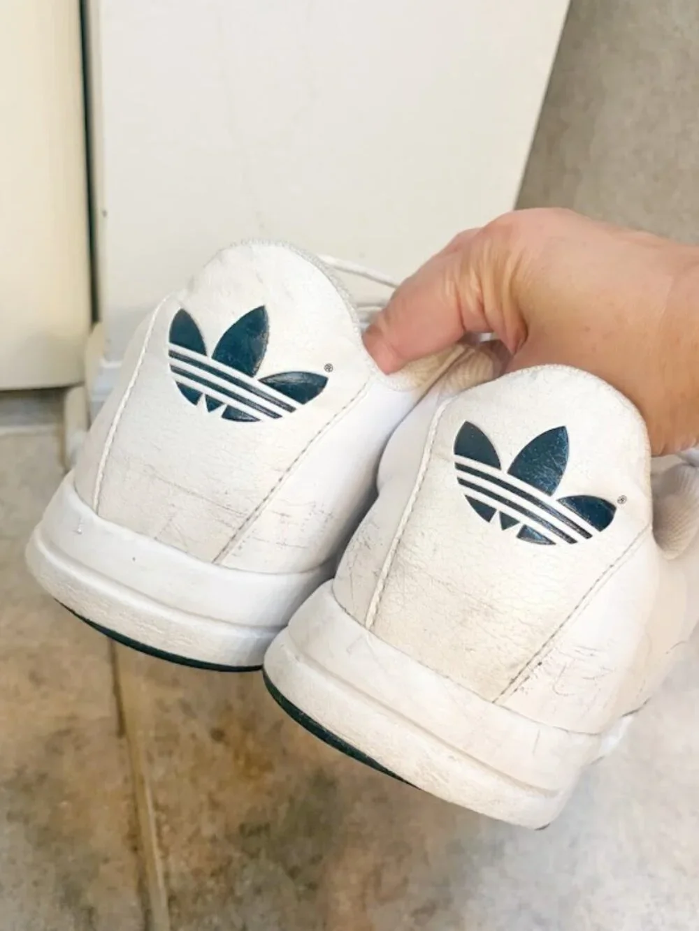 Adidas Superstar Leather Vintage Lace Up Low Top Shell Toe Sneakers